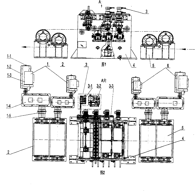 Stretch bending-straightening machine