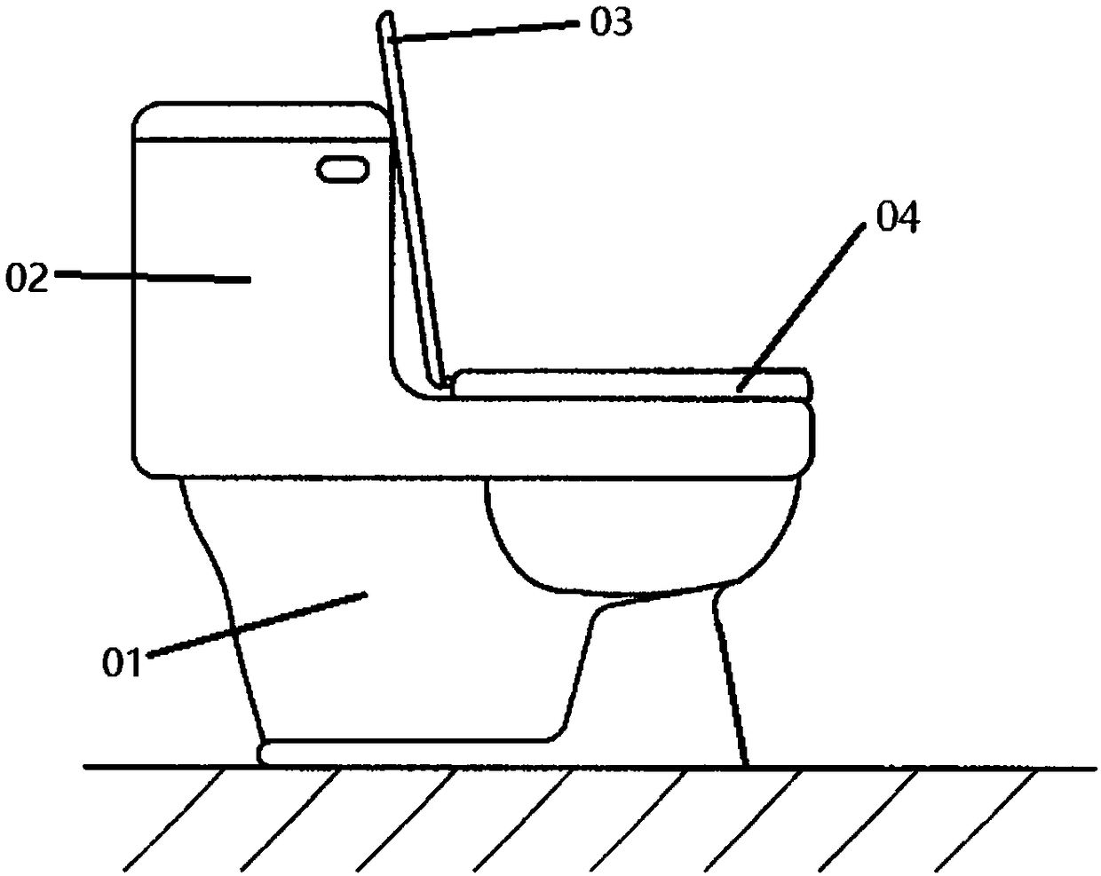 Automatic heating toilet