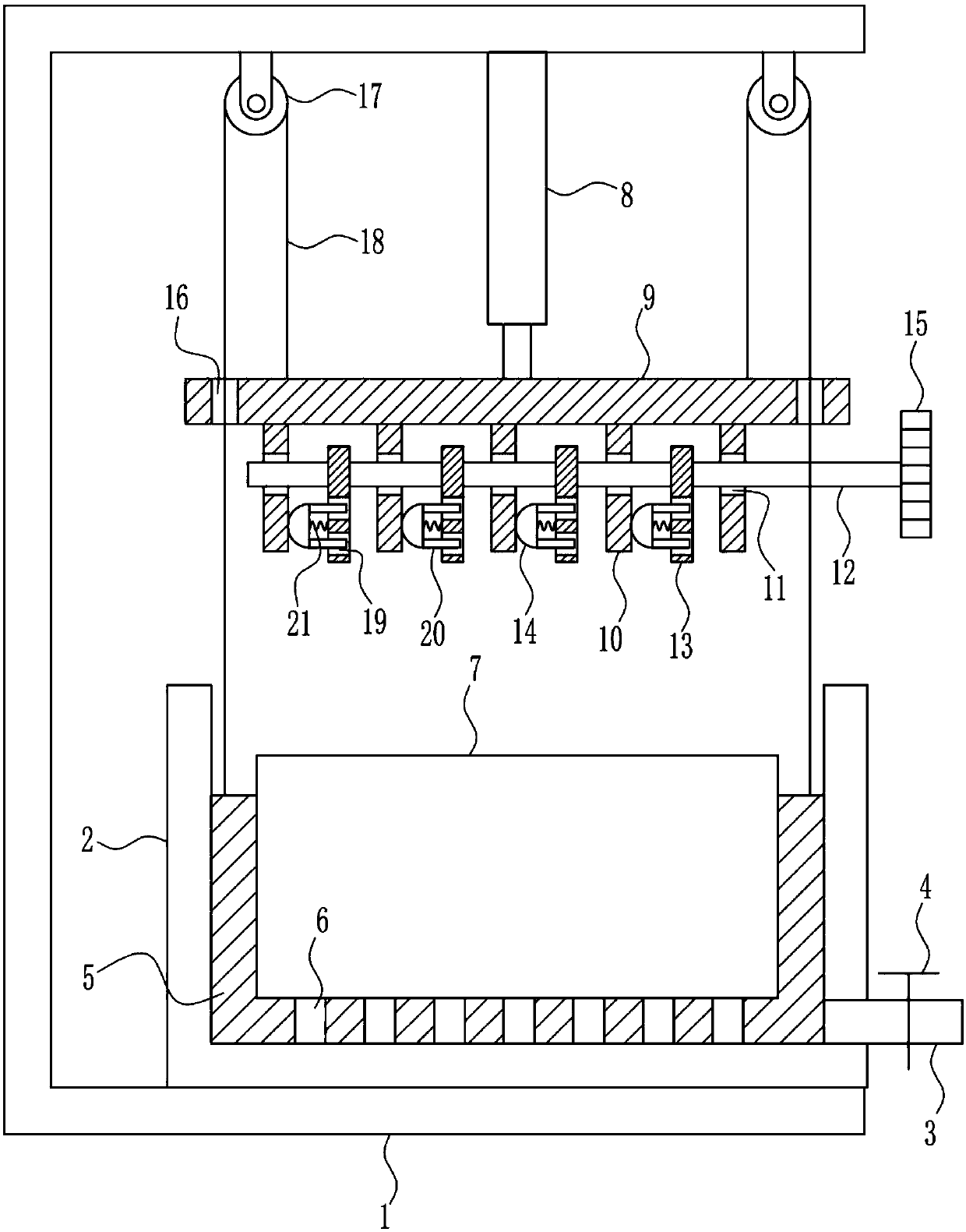 Anti-rust oil removing device before use of tools