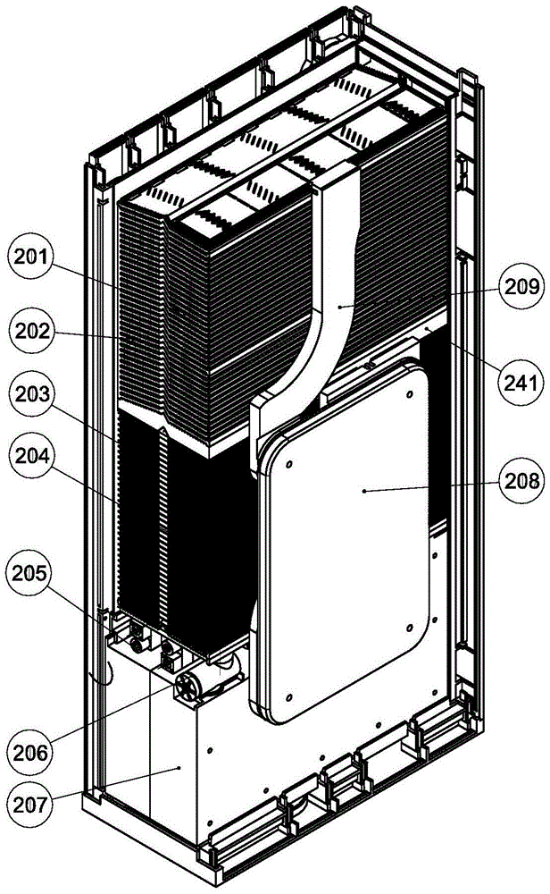Unit combined refrigerating matrix