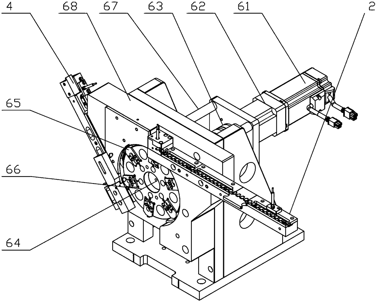 All-in-one machine for assembling and detecting inner and outer frames of scissor foot