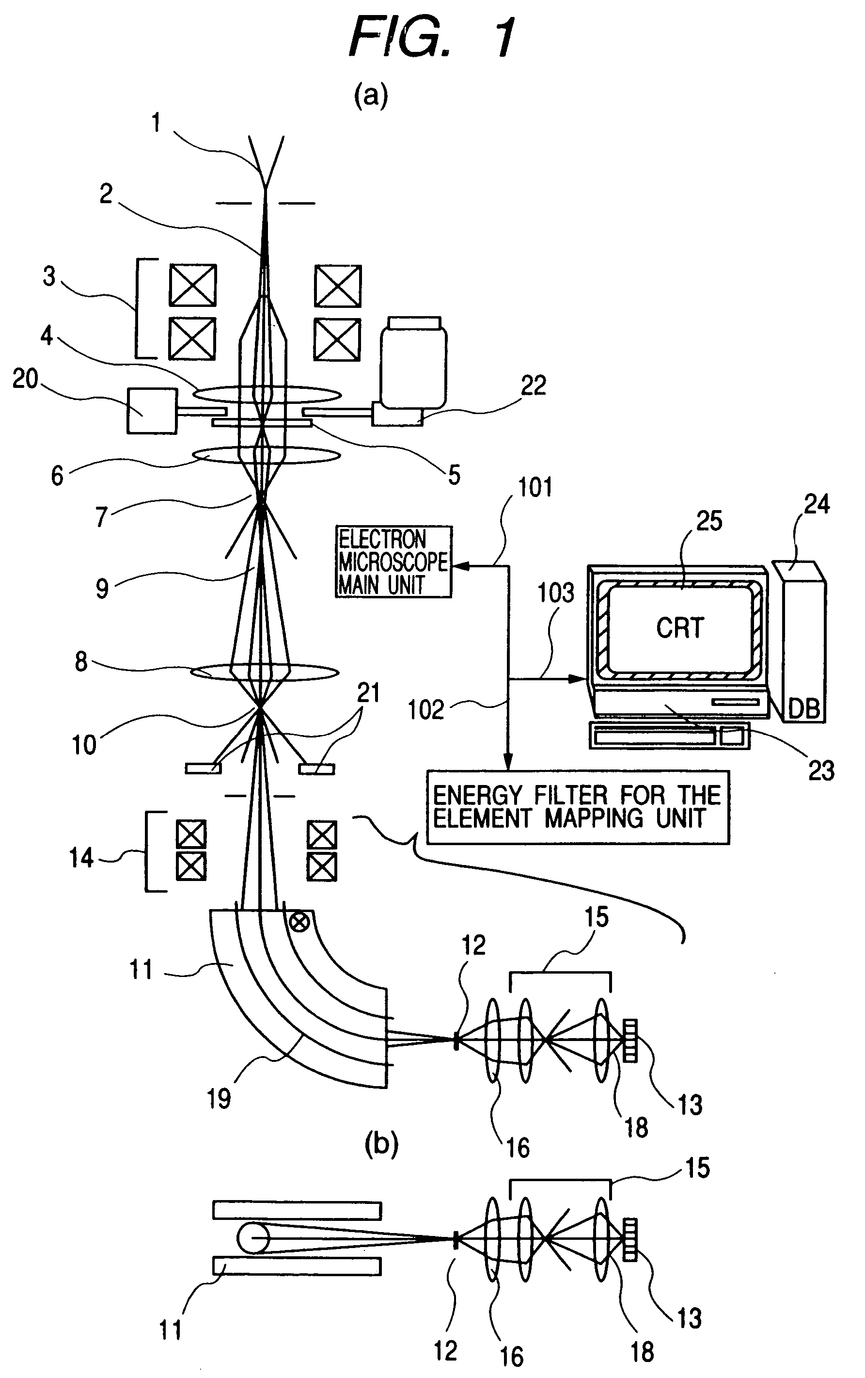 Element mapping unit, scanning transmission electron microscope, and element mapping method
