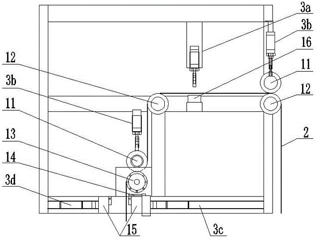 An automatic filling water film injection machine