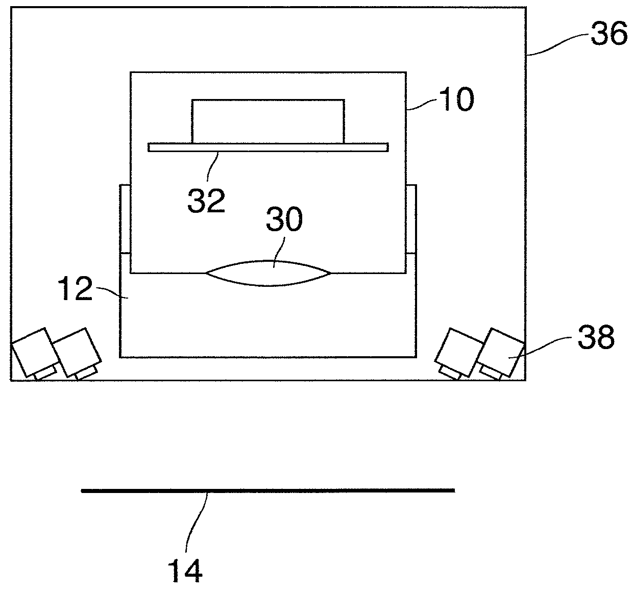 Arrangement for capturing an image of a printing substrate web