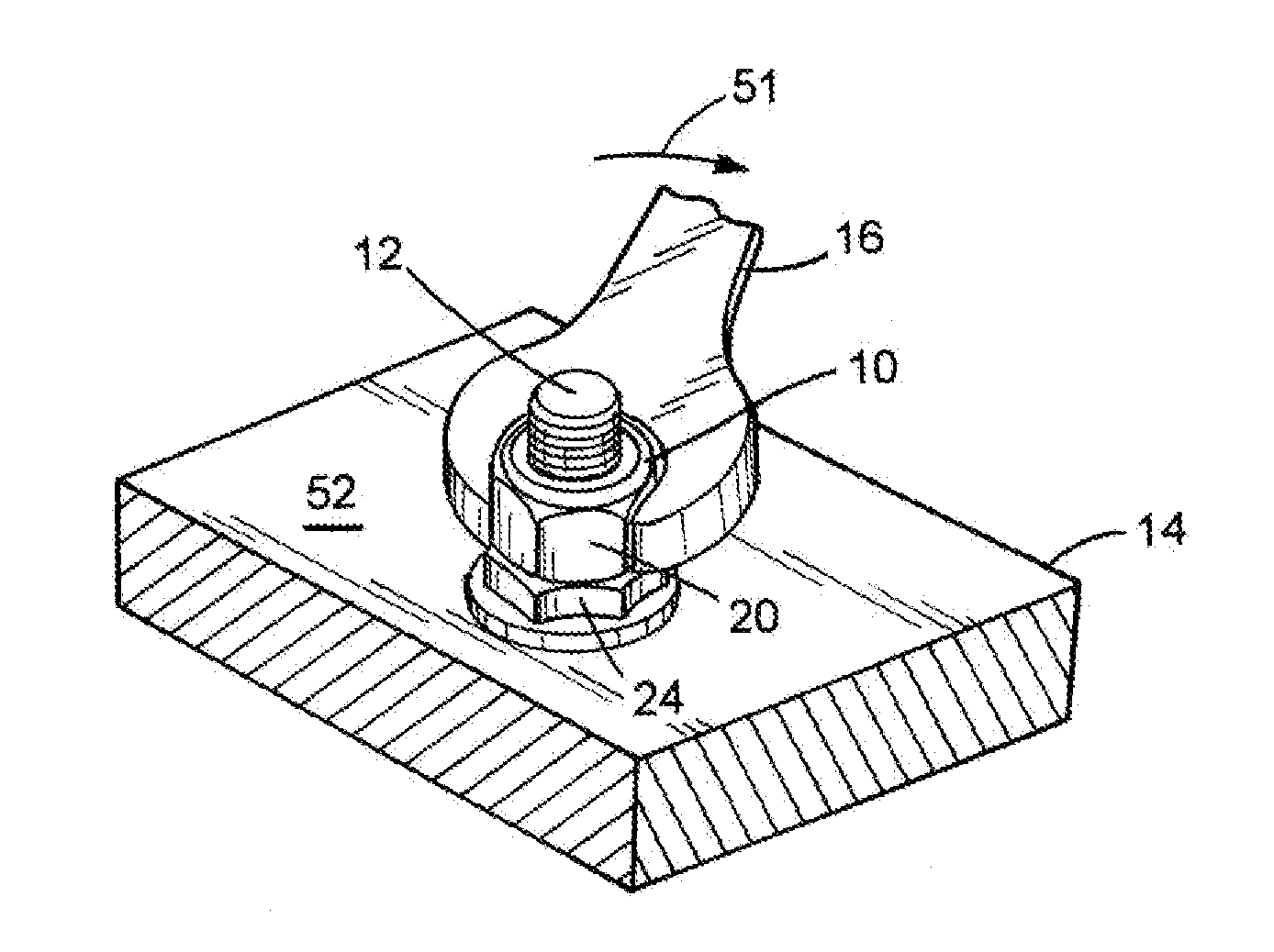 Anti-back-out fastener for applications under vibration