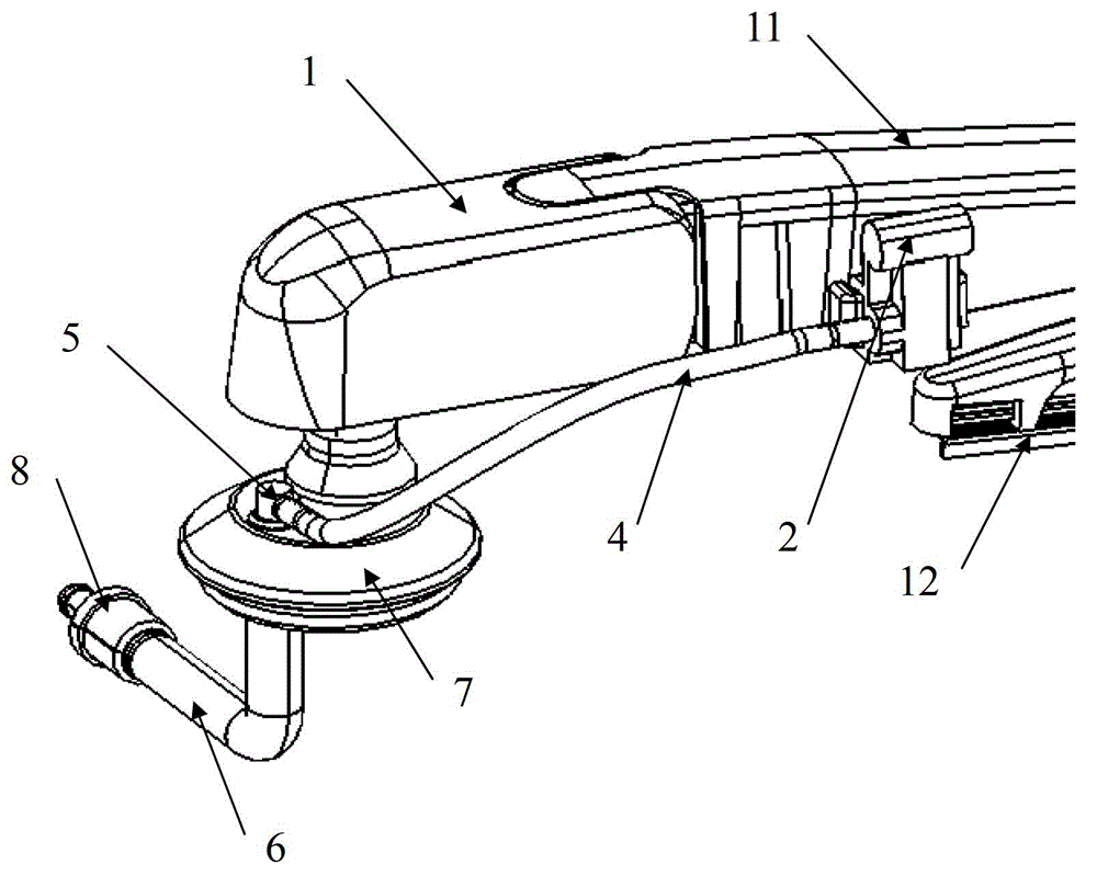 Device for cleaning rear windshield of car and the car