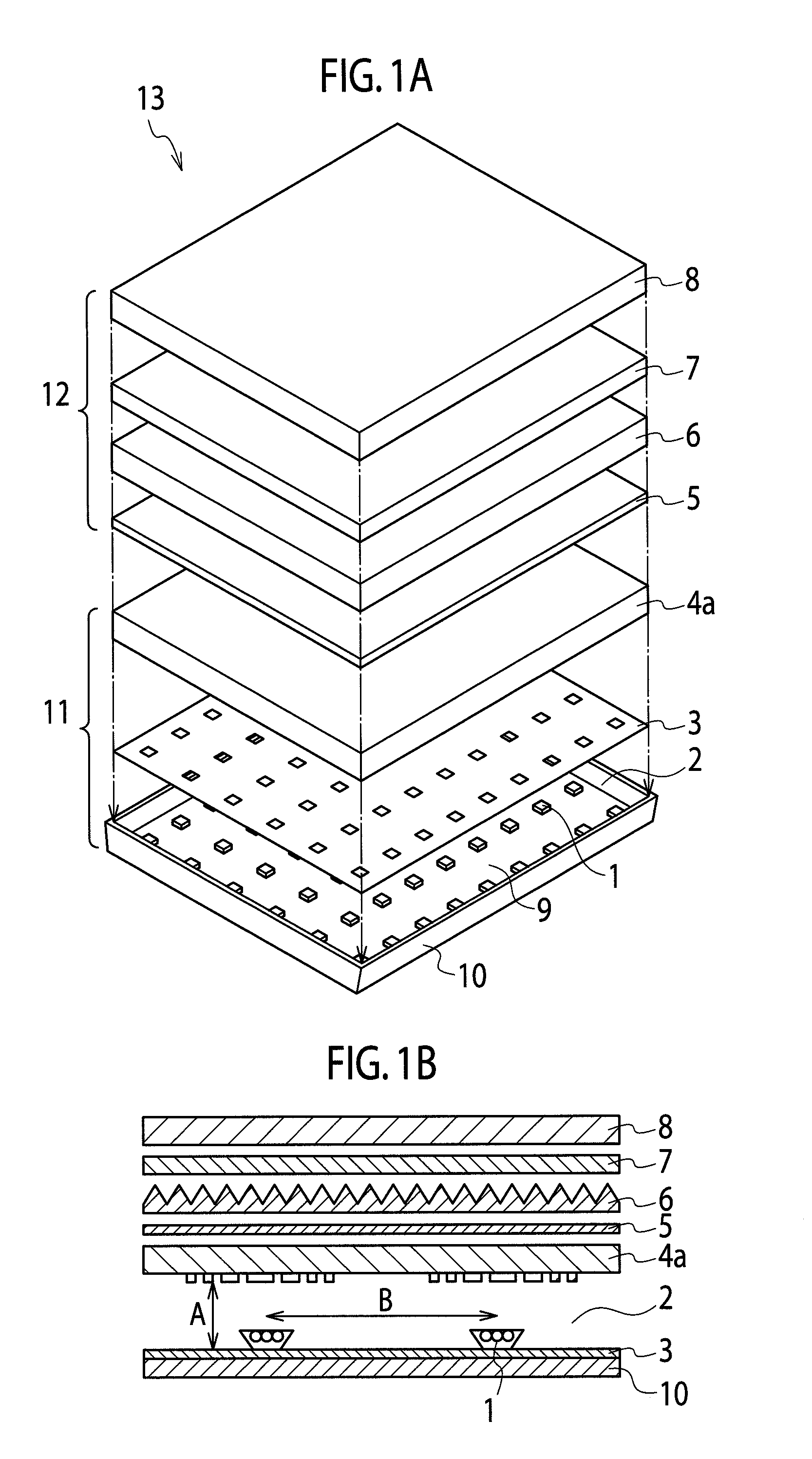 Light quantity control member, surface light source unit and display device