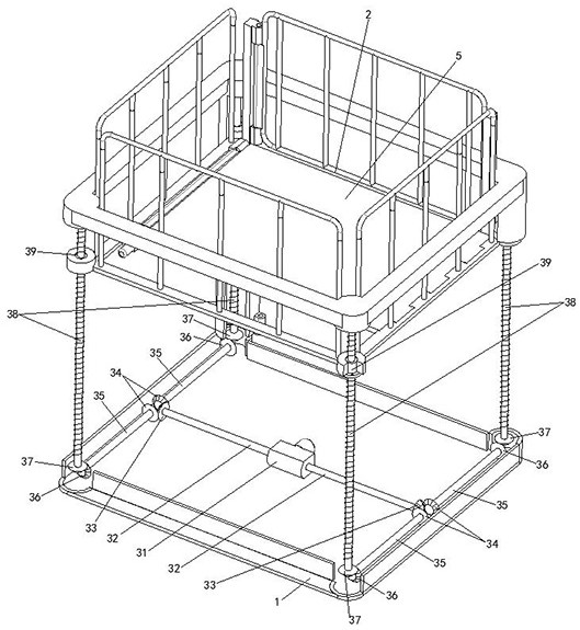 A self-lifting construction elevator cage
