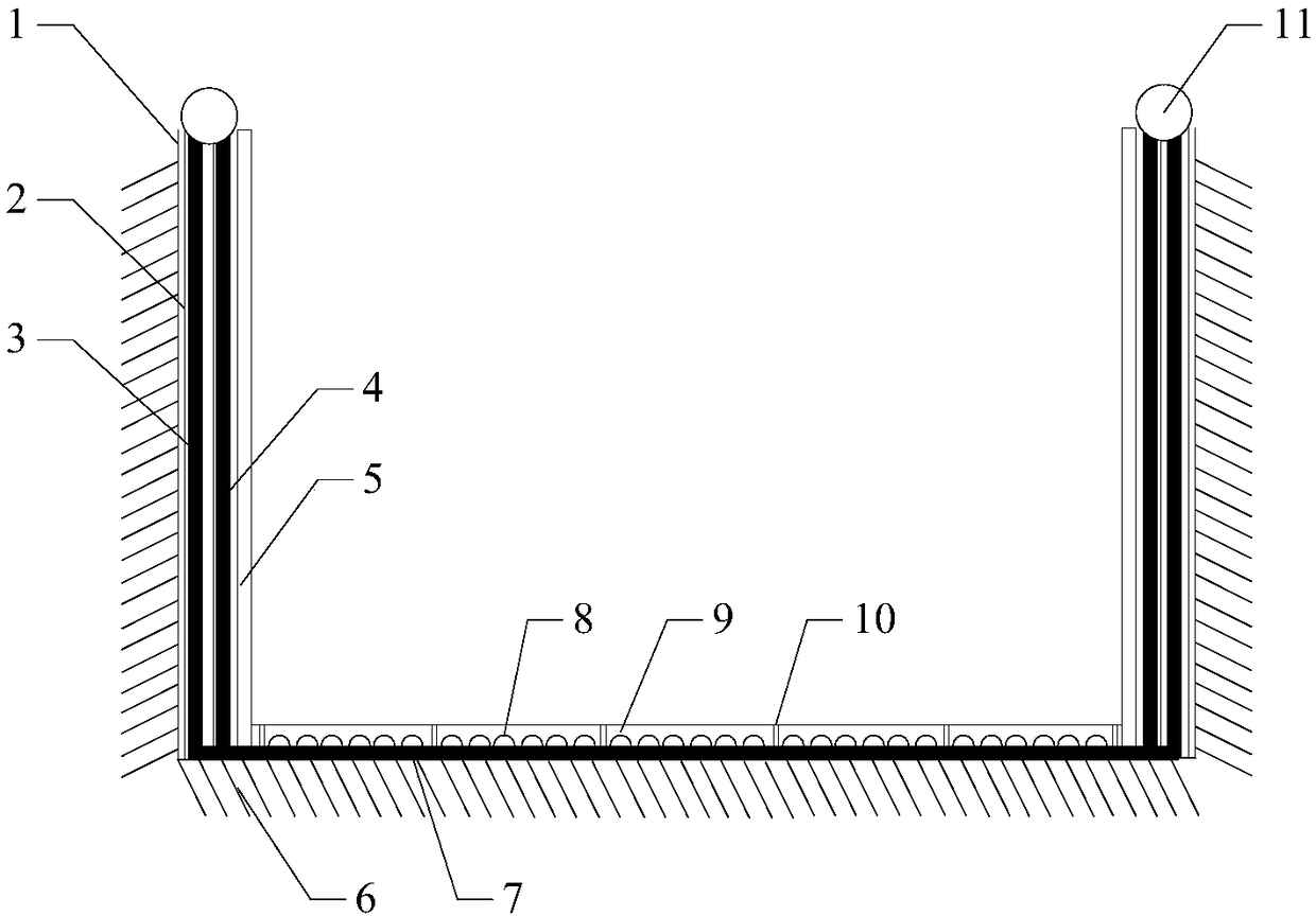 Basement indoor moisture-proof structure