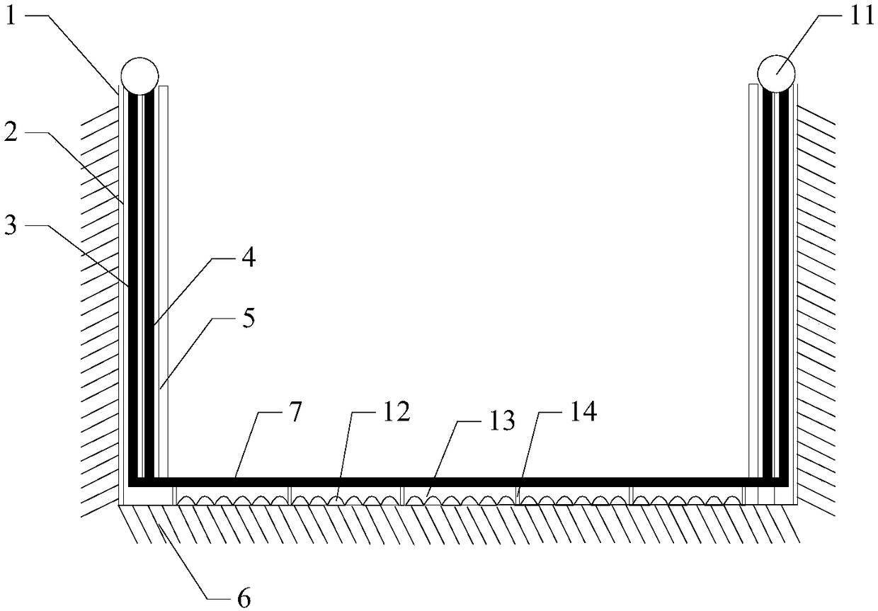 Basement indoor moisture-proof structure