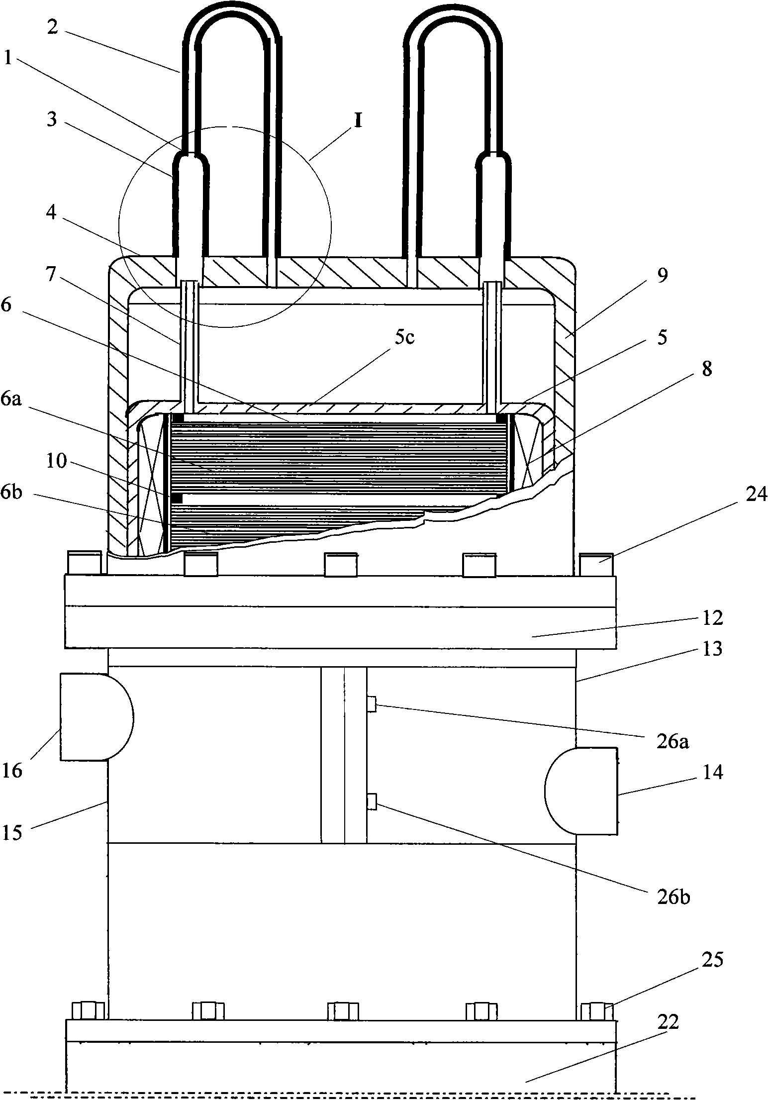 Gas distribution piston type Stirling engine