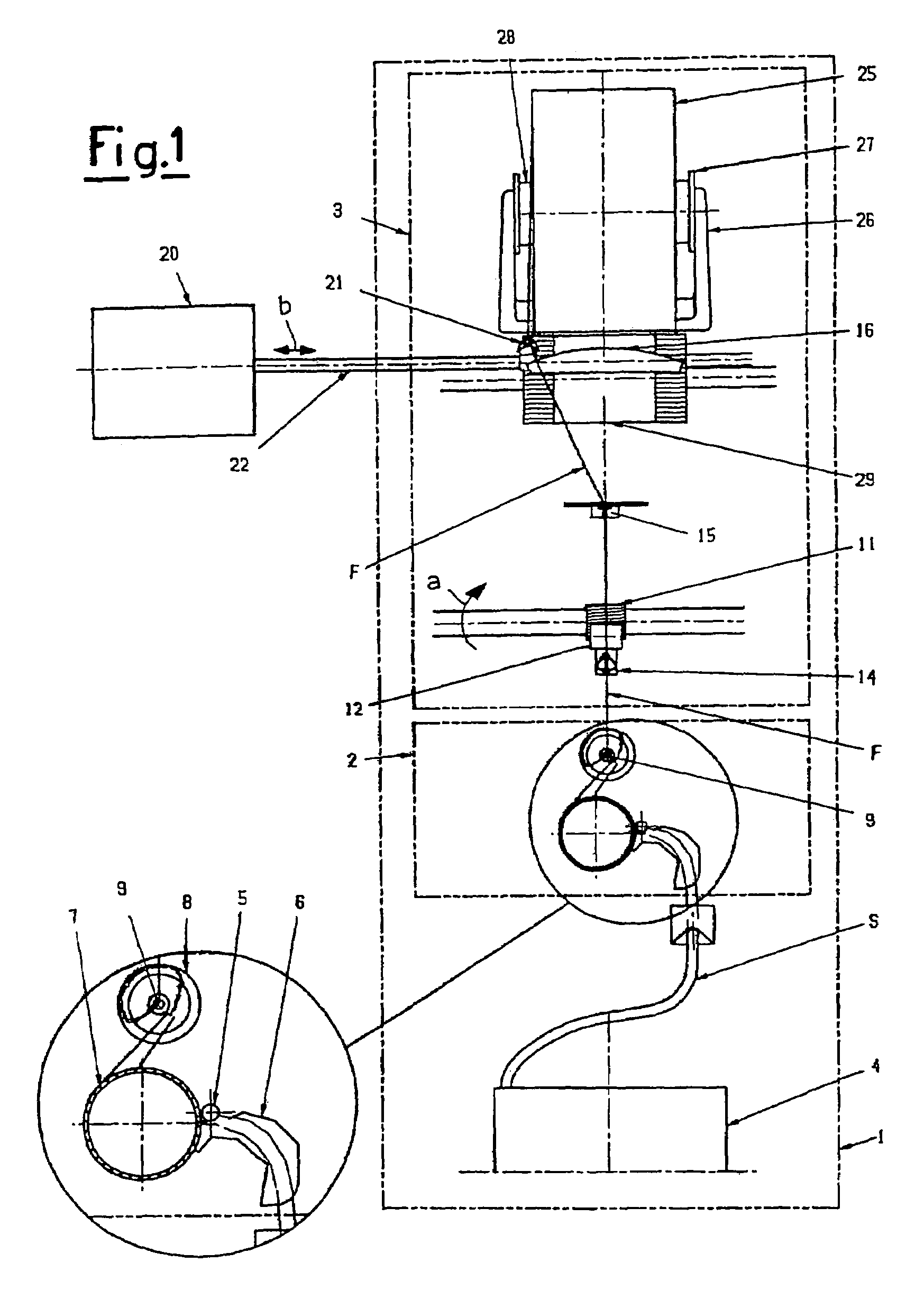 Service trolley for open-end spinning machines