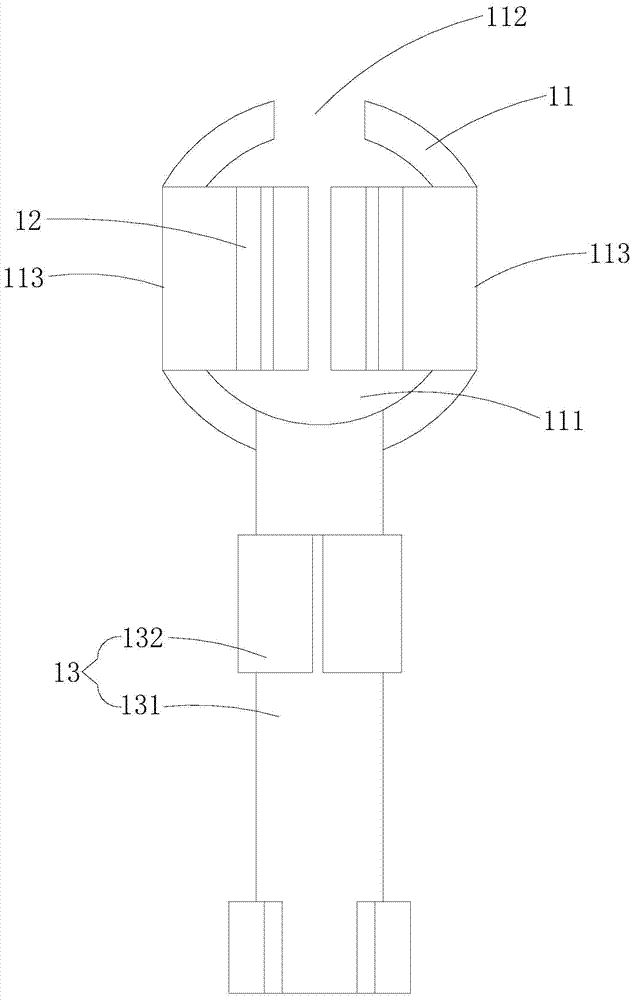 Motor terminal, power cord fixing component, motor and its power cord fixing method