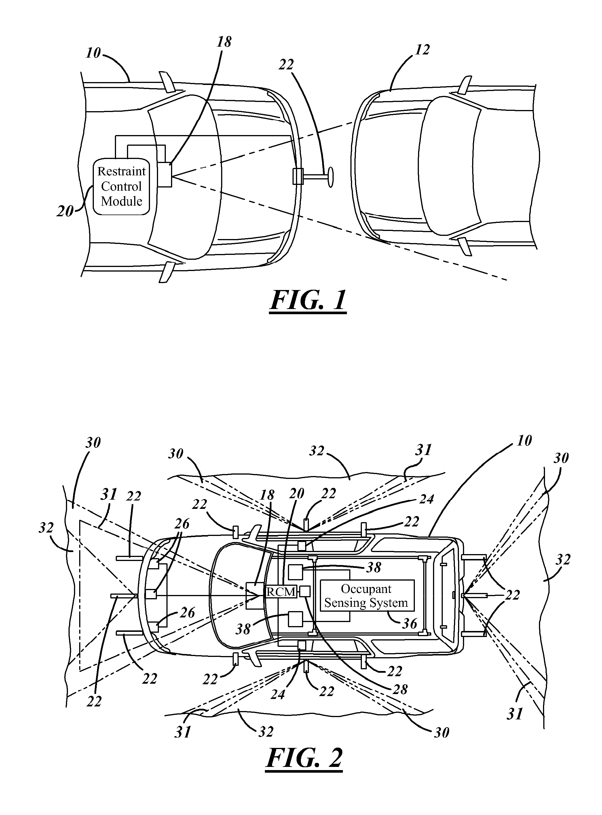 Method for Operating a Pre-Crash Sensing System to Deploy Airbags Using Confidence Factors Prior to Collision