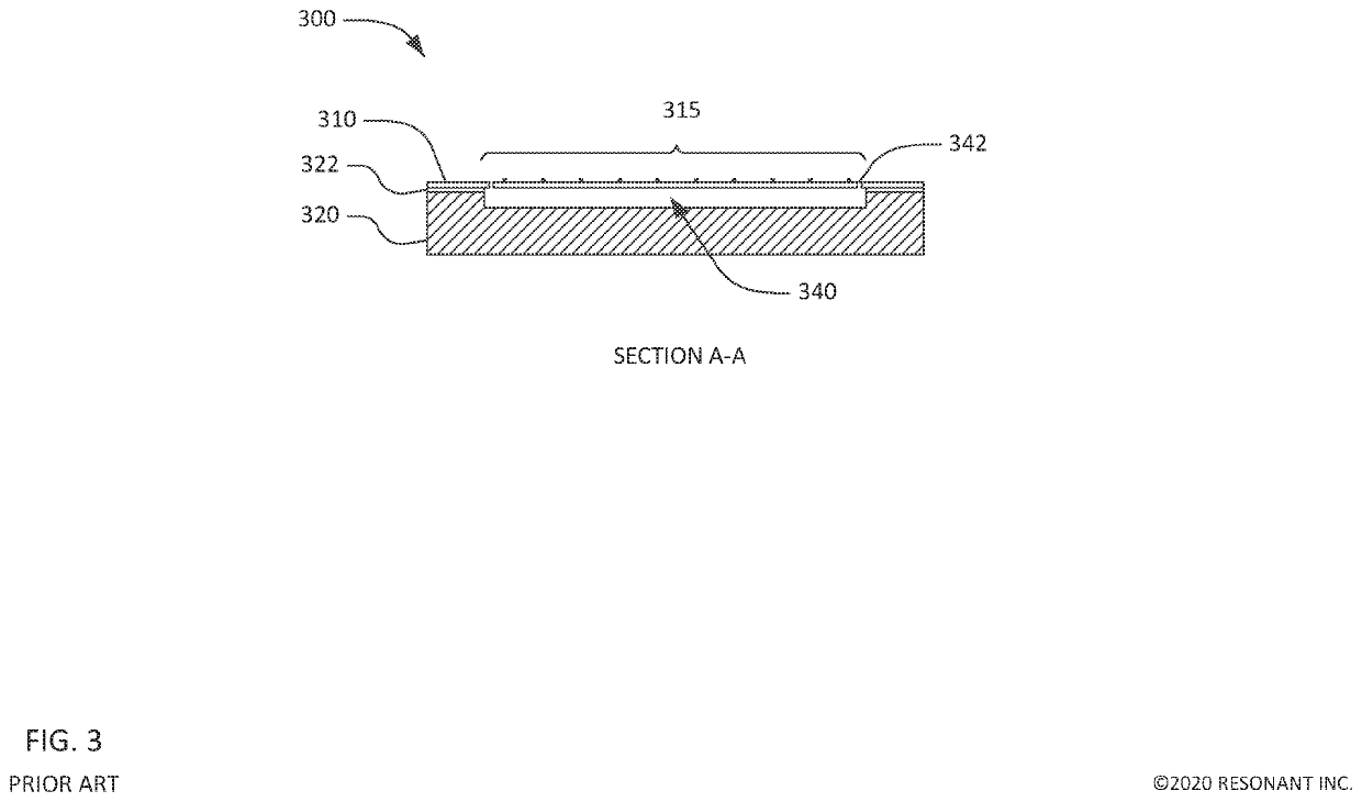 Film bulk acoustic resonator fabrication method with frequency trimming based on electric measurements prior to cavity etch