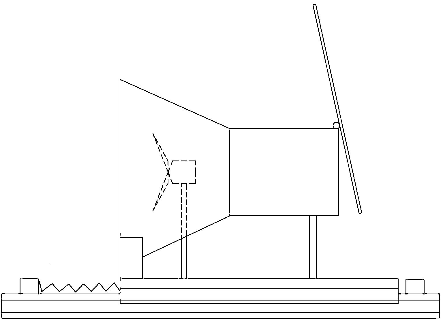 Sliding type wind energy density increasing device