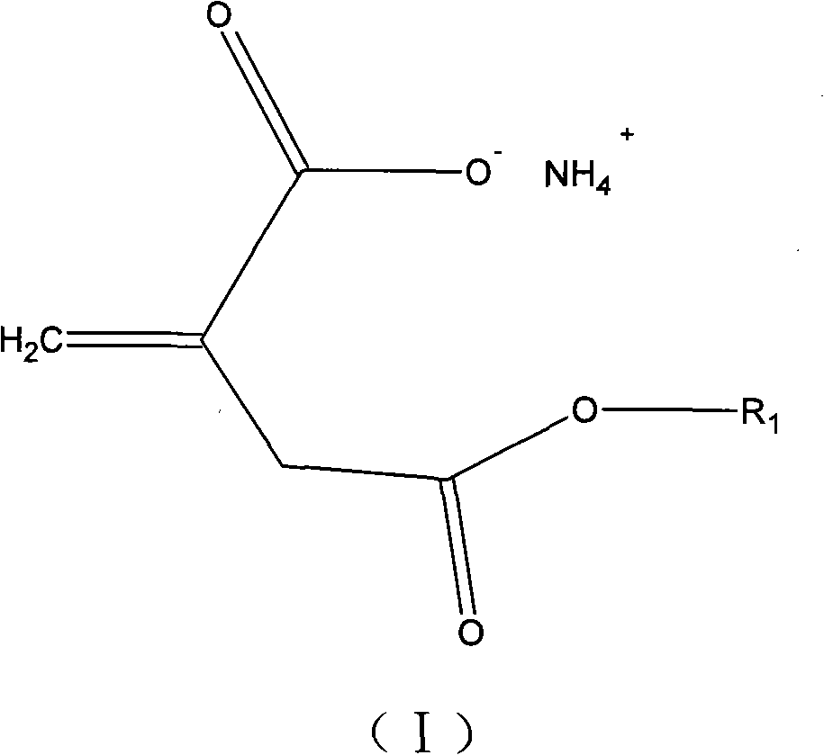 Itaconic acid derivant for copolymerization of acrylonitrile