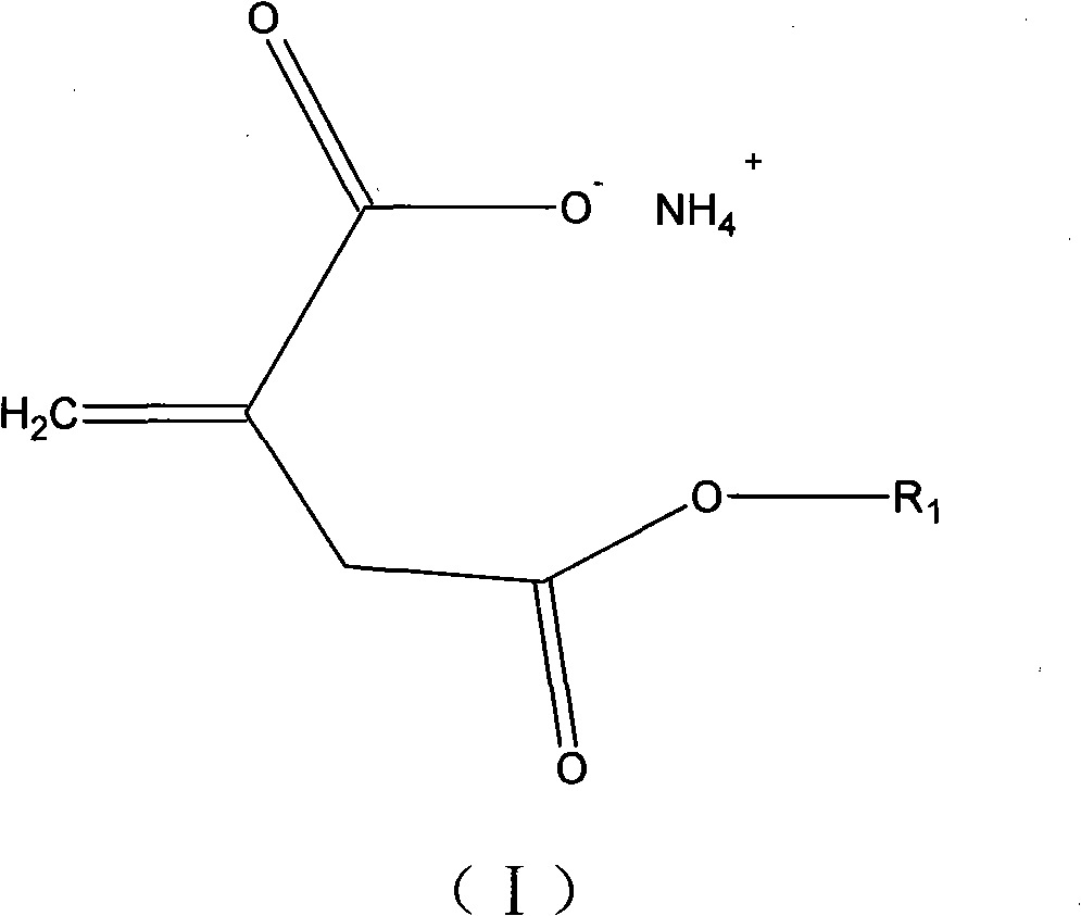 Itaconic acid derivant for copolymerization of acrylonitrile