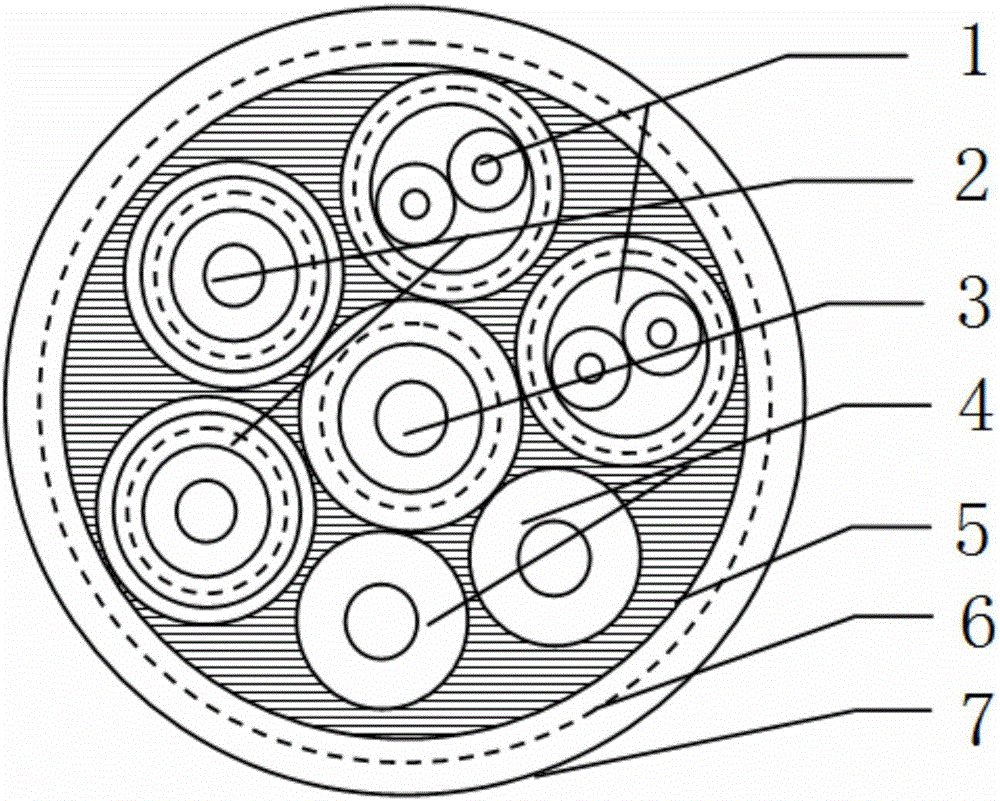 Seabed communication composite cable with modified polyacrylonitrile sheath