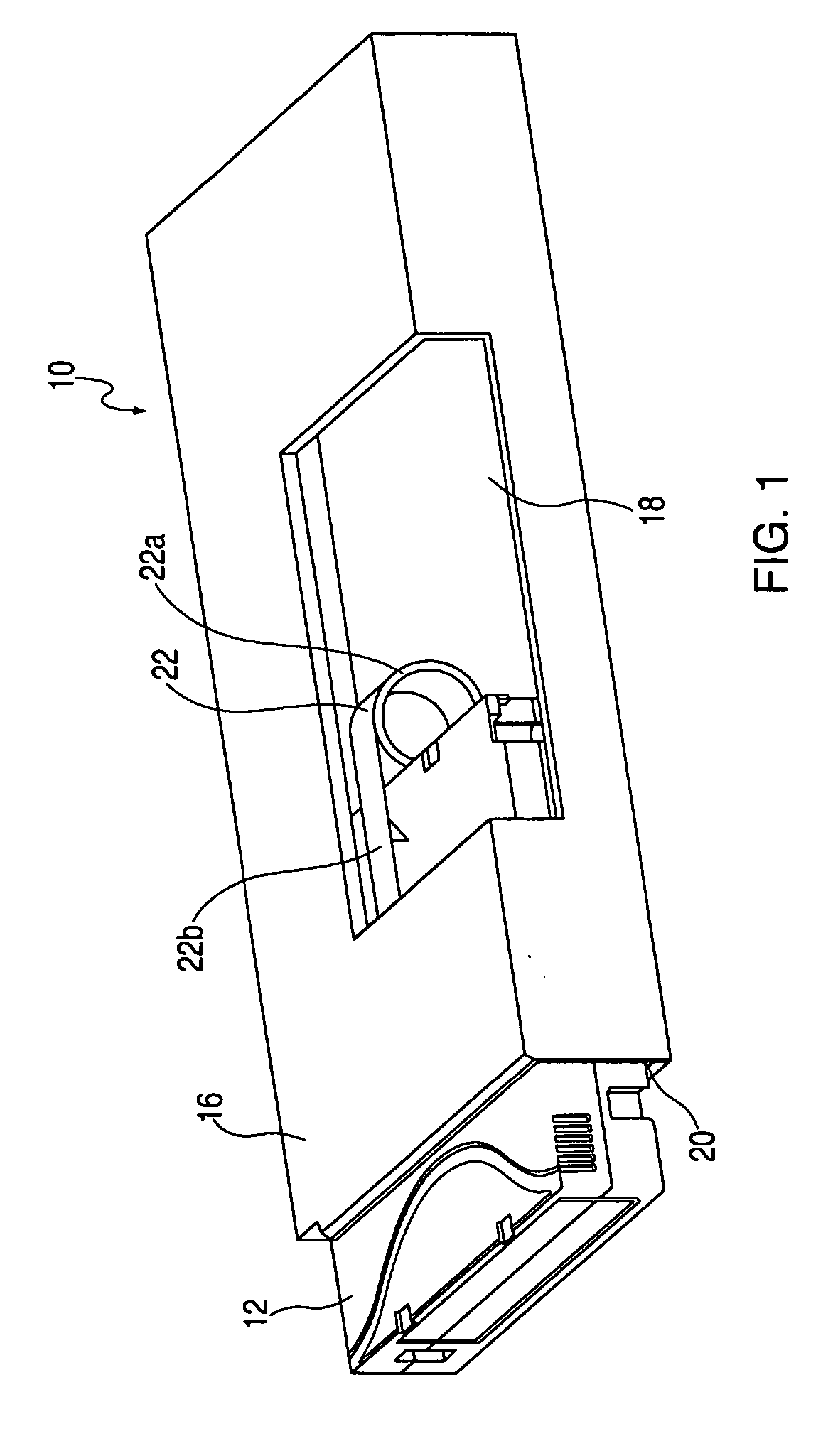 Deep storage slot with a constant spring force