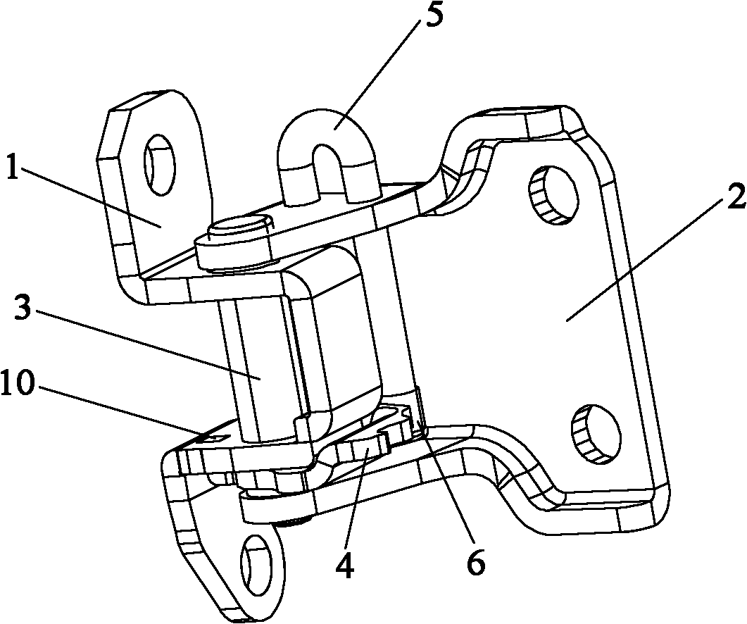 Vehicle door hinge structure integrated with limiter
