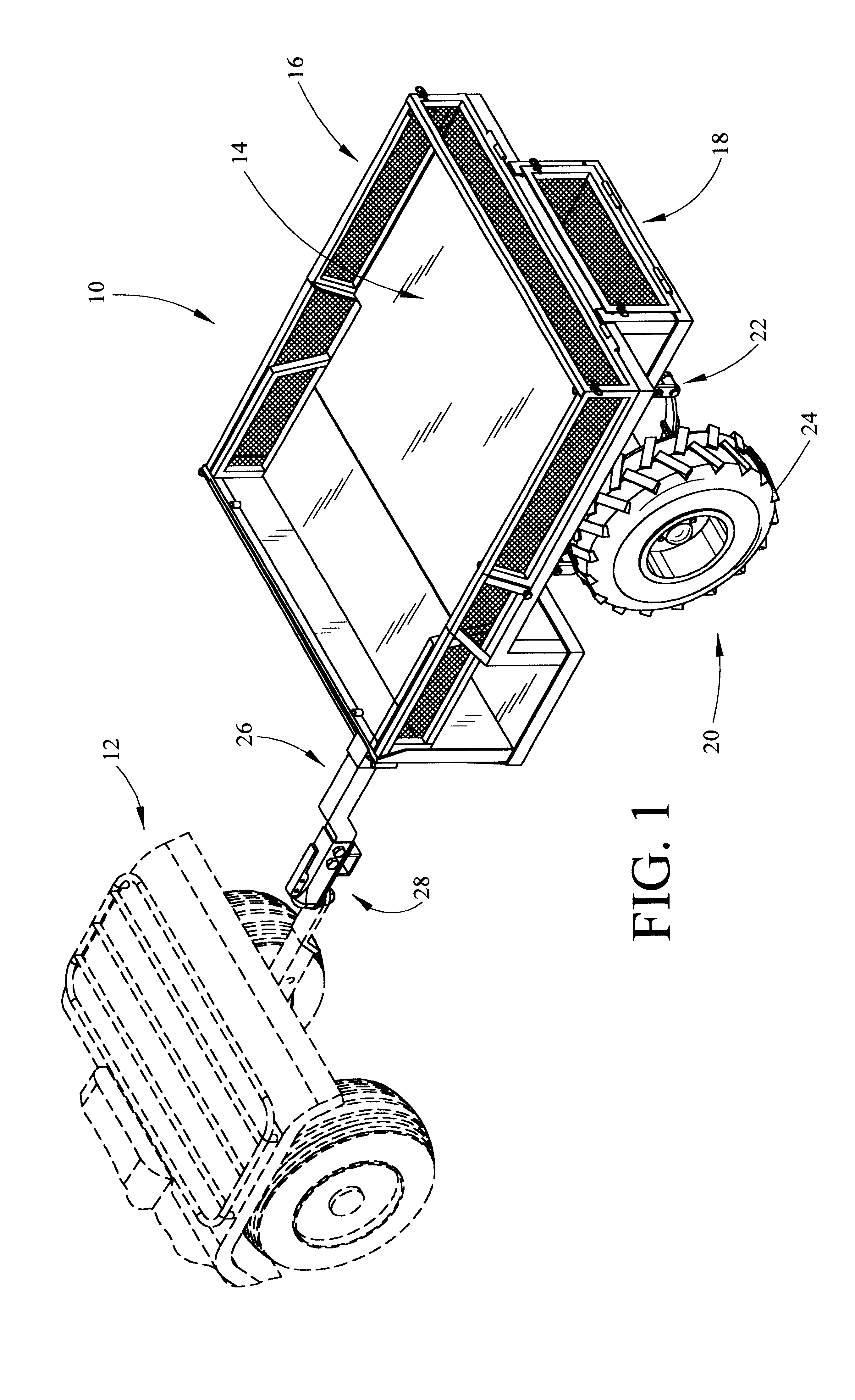 ATV trailer apparatus