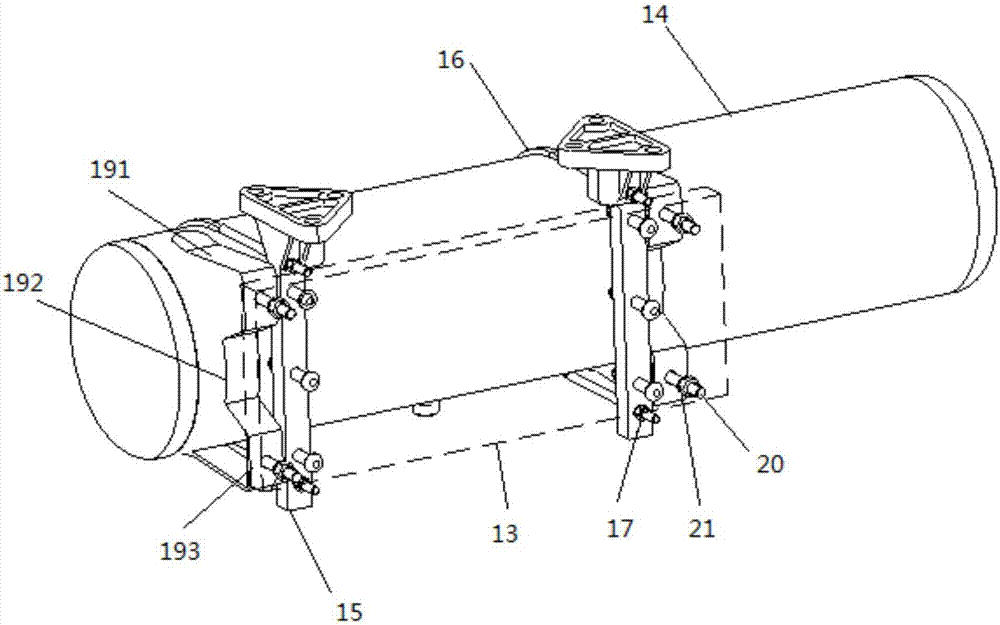 Connecting structure and system of integrated brake device for railway vehicle