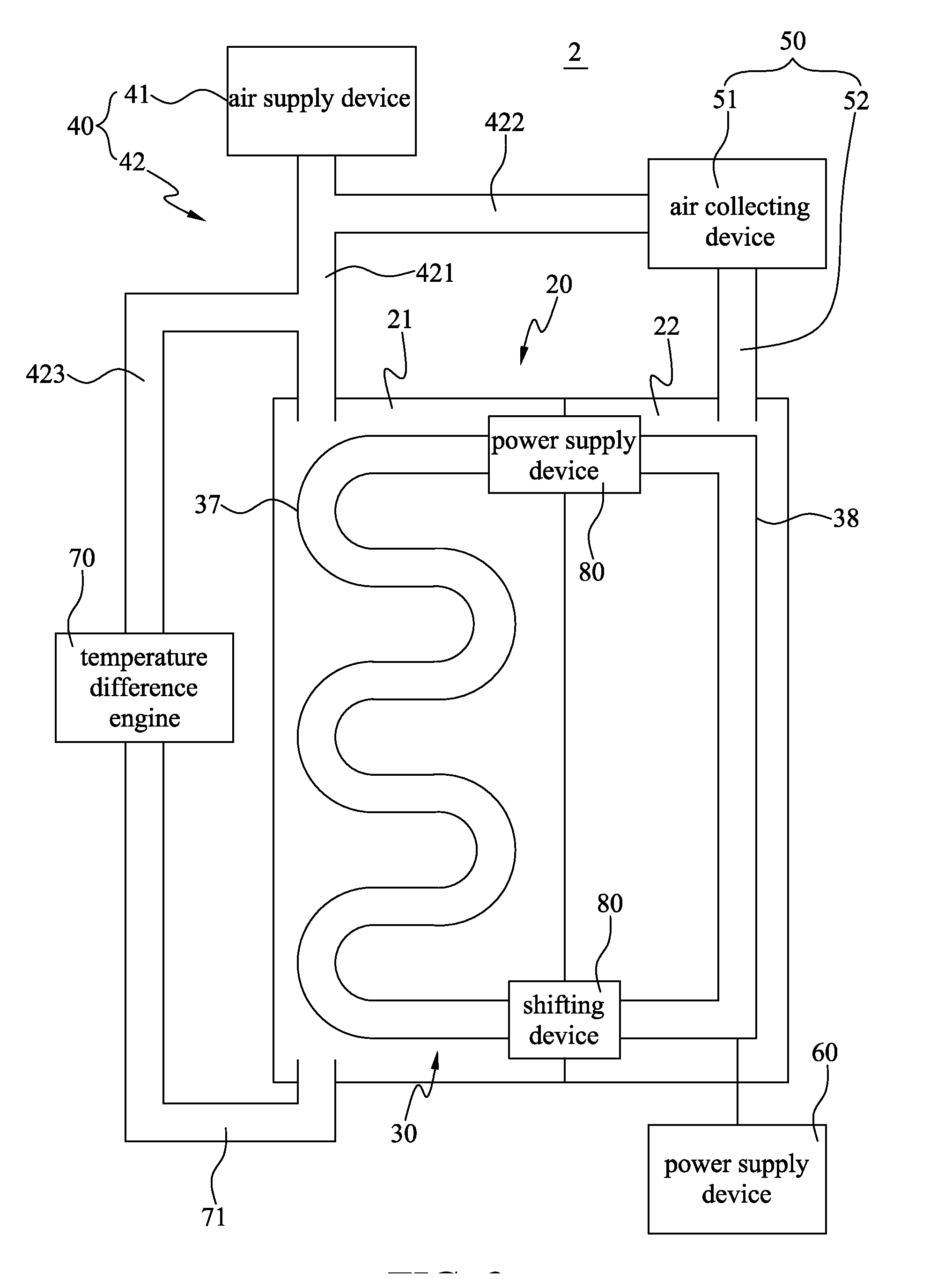 Intake circulatory system for zinc air fuel cell