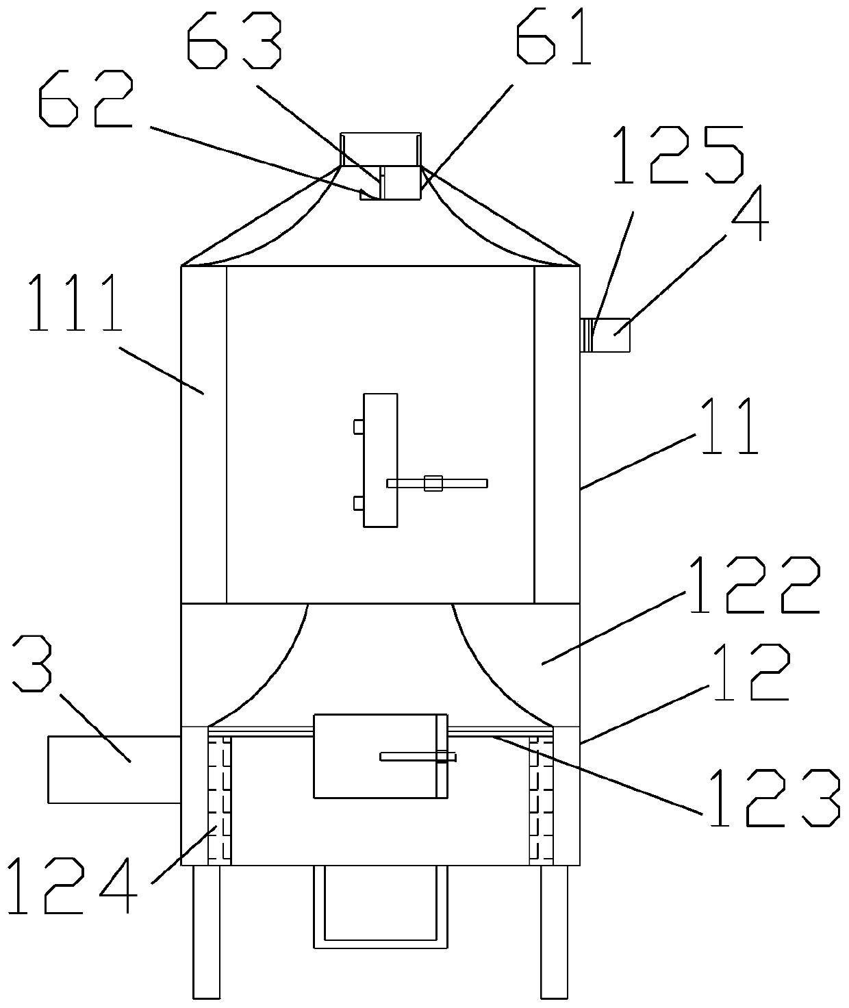 Coal-fired hot air stove for tea drying