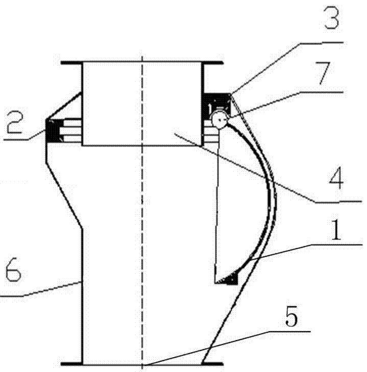 Gas-solid zero-leakage discharging sealing device