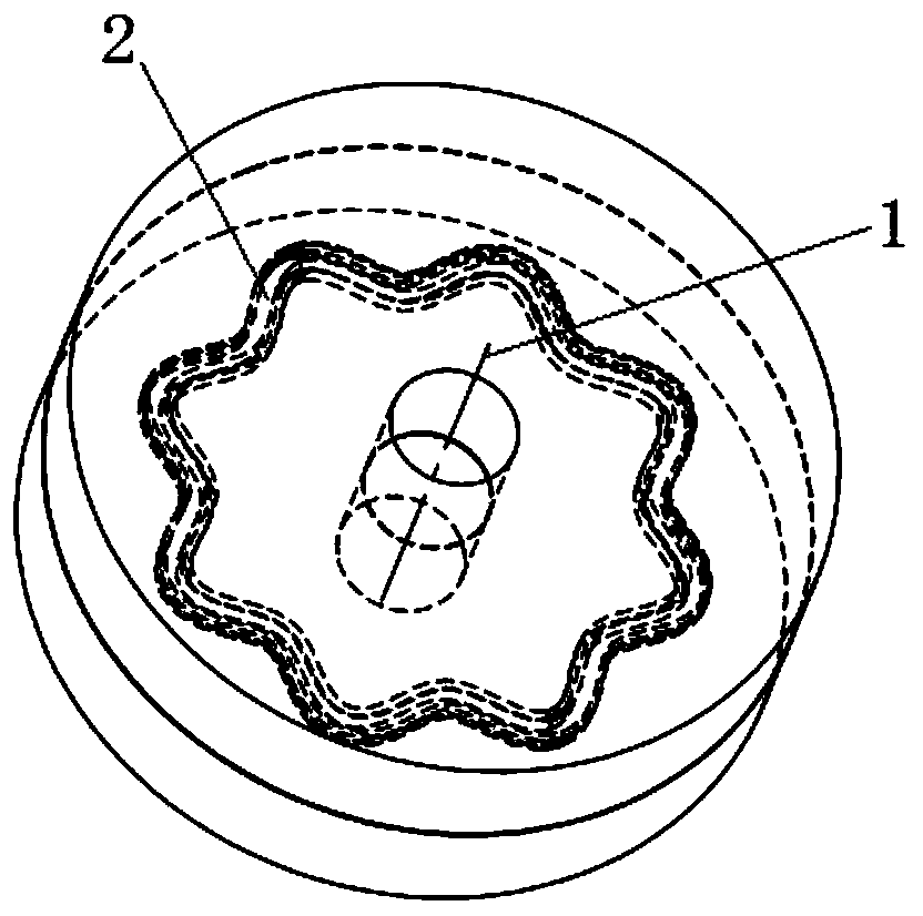 Non-rotating sealing lip rotary sealing structure