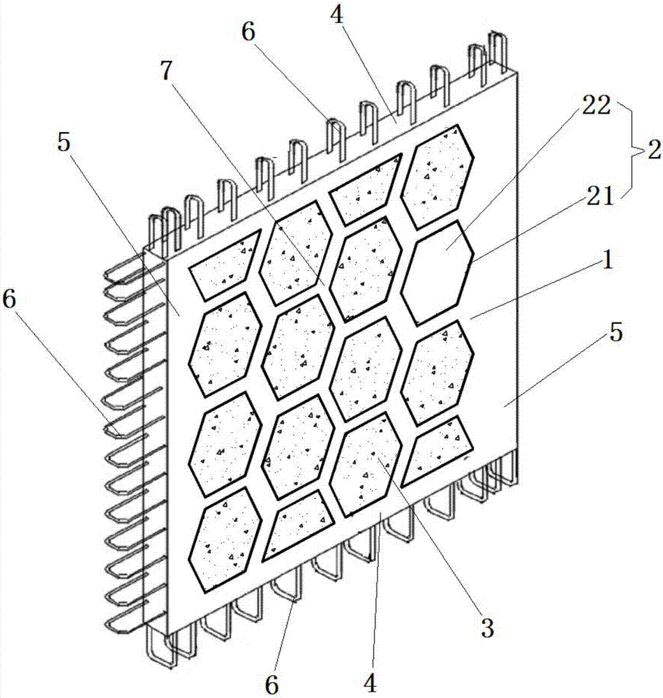 Prefabricated honeycomb composite structure wallboard