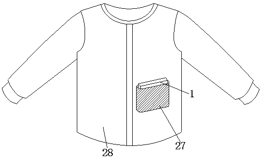 Waterproof clothes ultra-long standby time positioning device