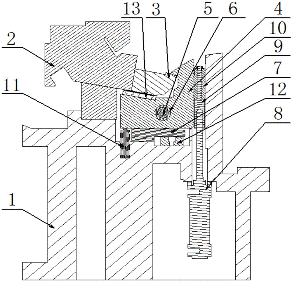 A rotary wedge mechanism