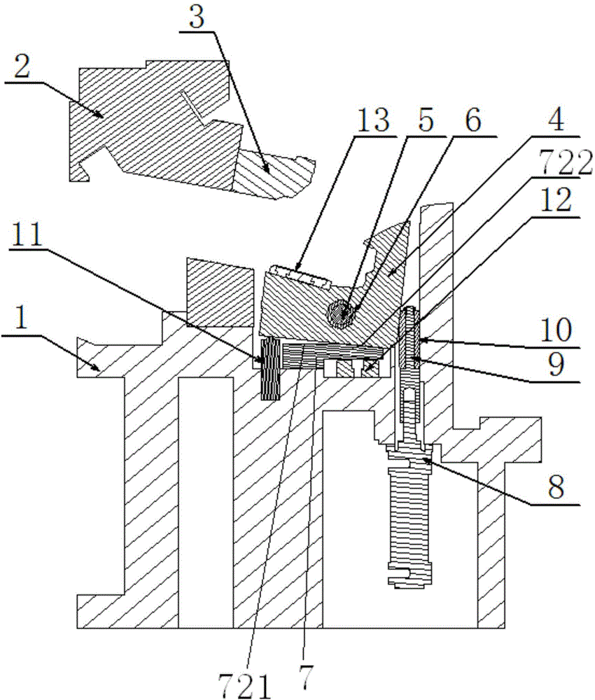 A rotary wedge mechanism