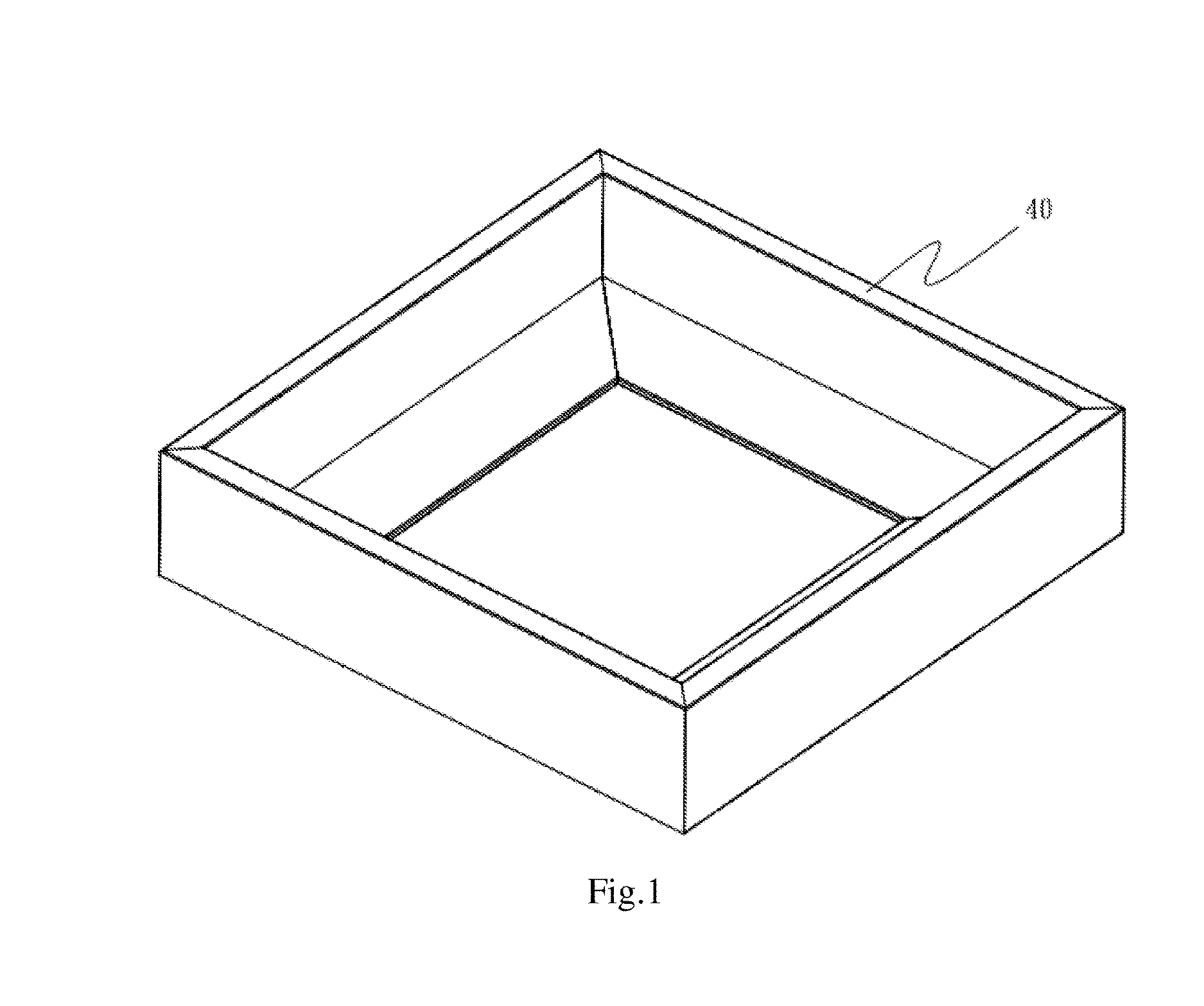 Frame with segments that are flush with each other