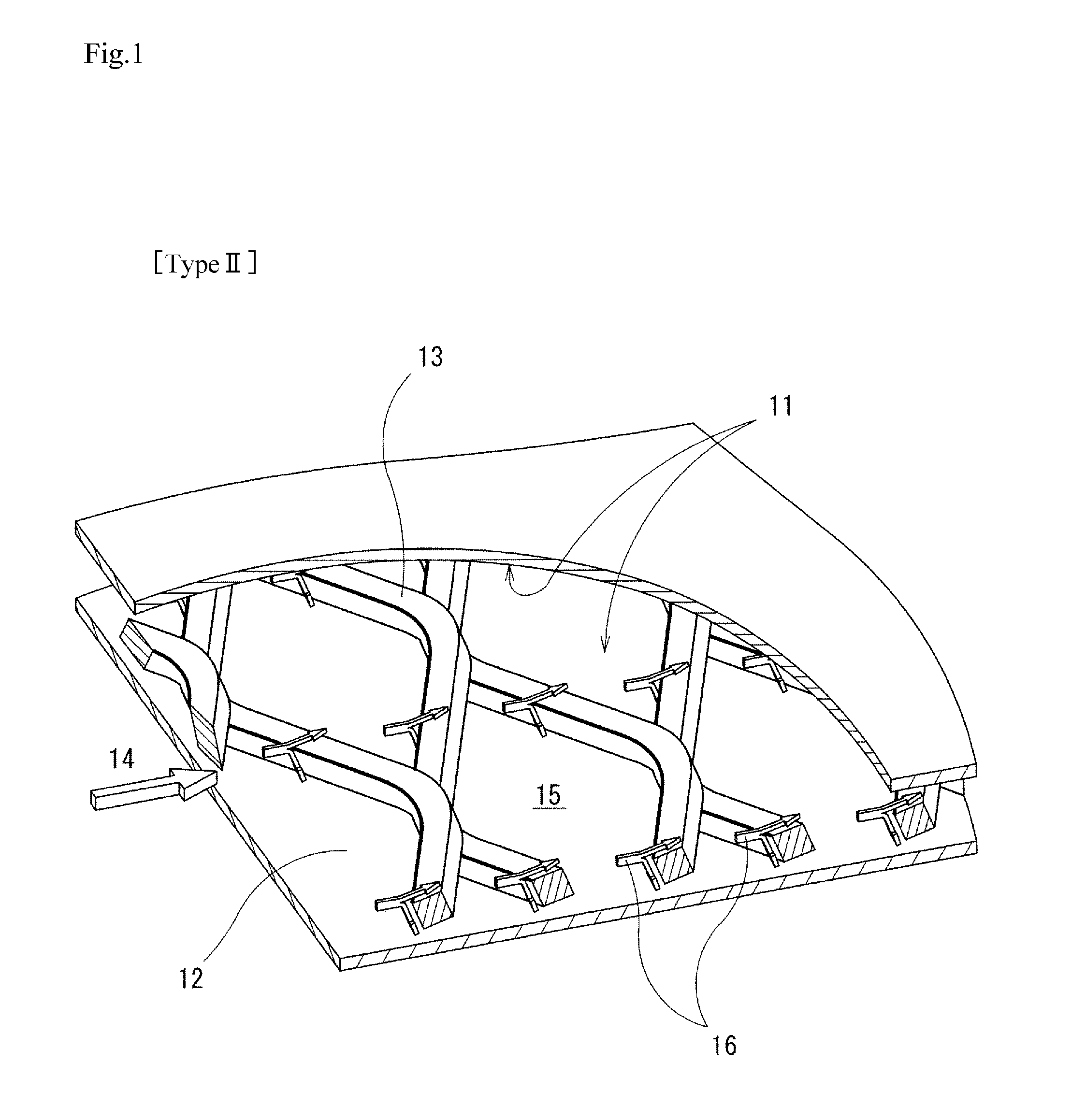 Method for improving fluid flow characteristics, heat exchanger, distillation apparatus and deodorizing apparatus with the same applied thereto, and expanded metal used for the same