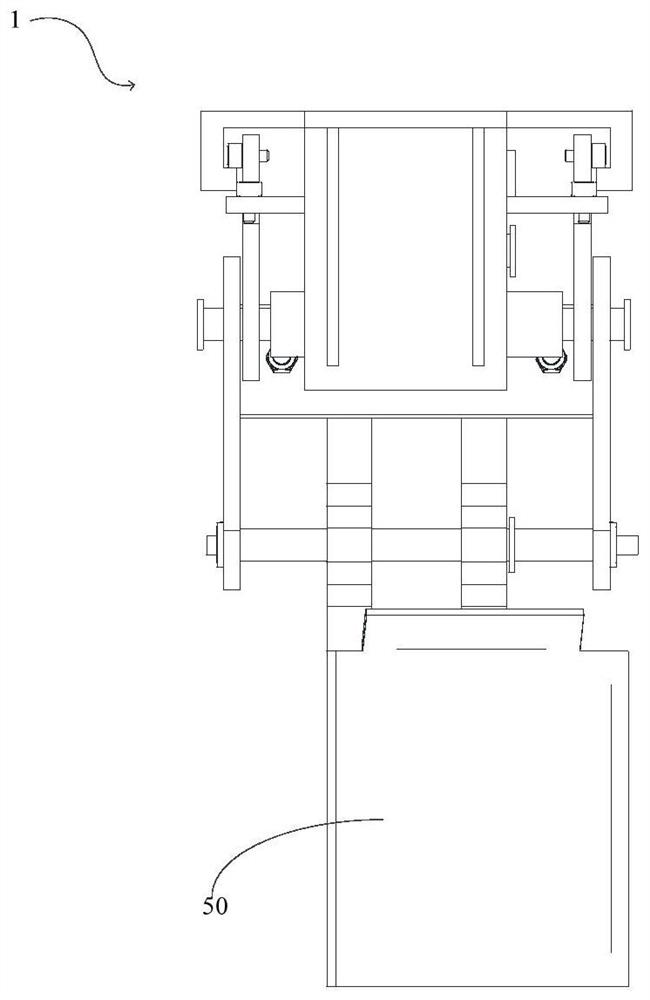 Ballast raking device and long steel rail vehicle set