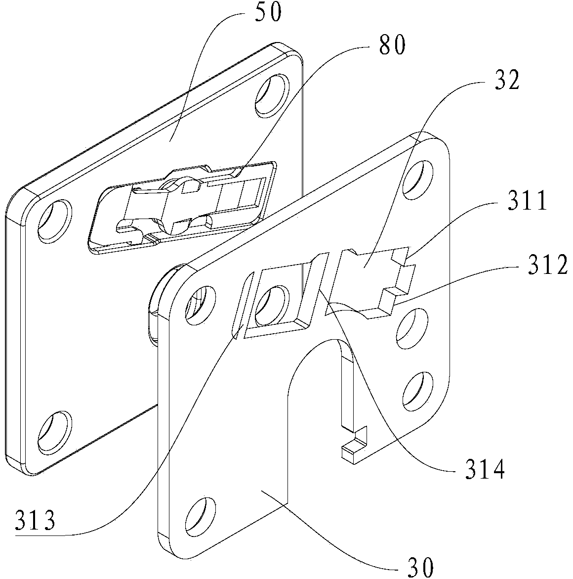 Cylinder head component and compressor with same