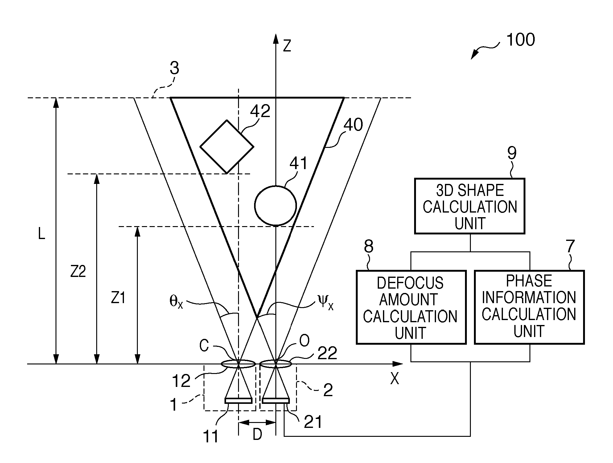 Three dimensional shape measurement apparatus, three dimensional shape measurement method, and computer program