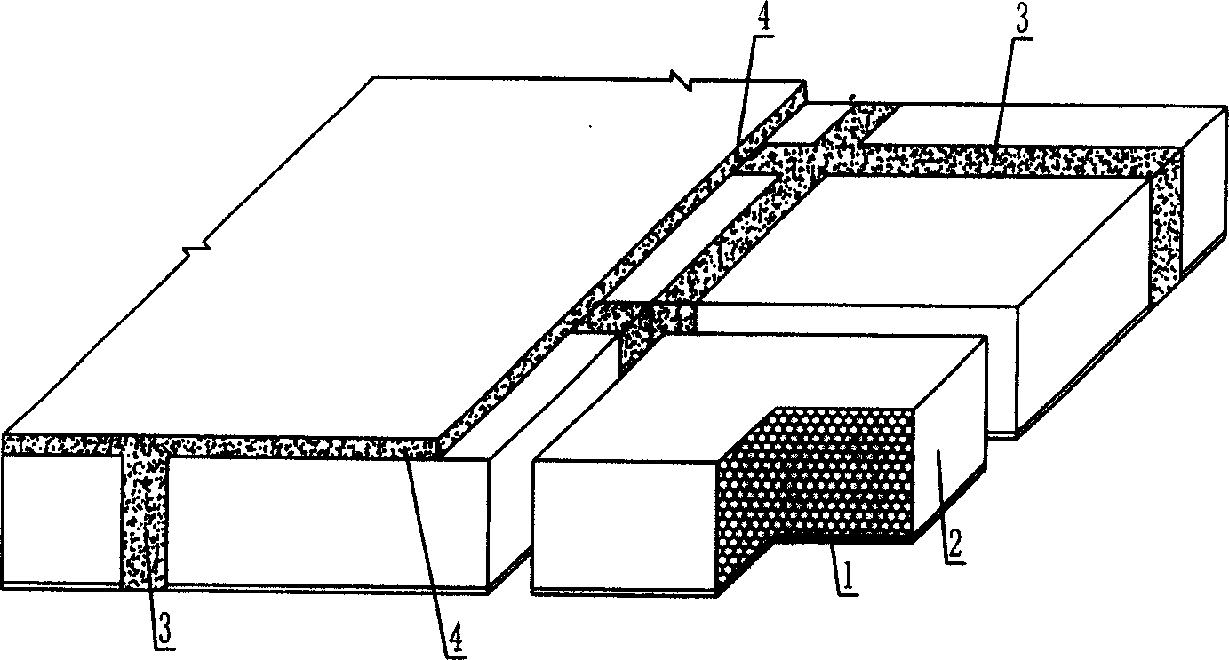 Combined reinforced concrete hollow floorslab