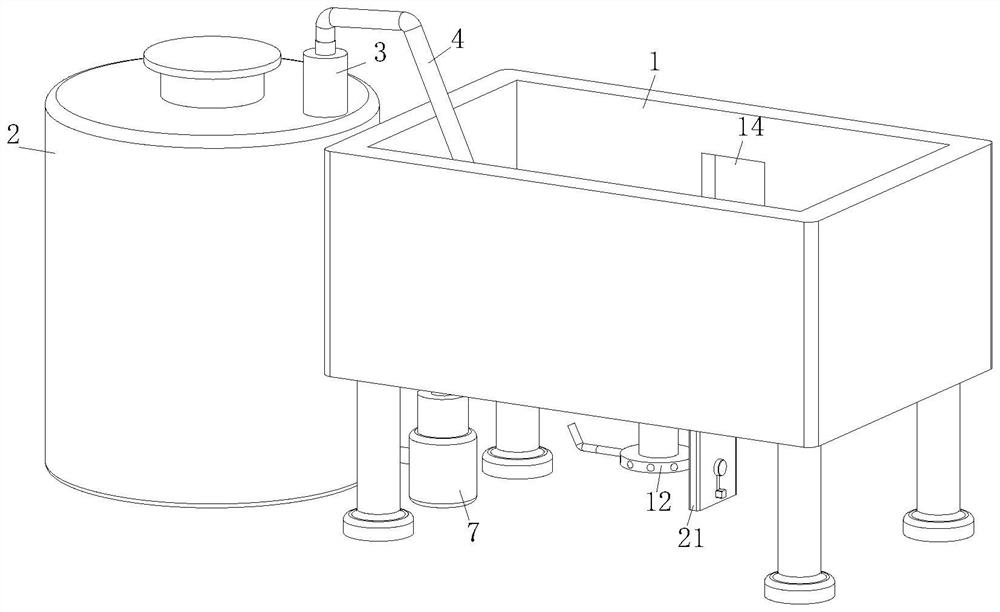 Airtightness detection device for electronic control shell of new energy automobile