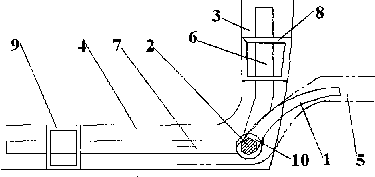 Automobile front collision energy-absorbing device and assembling method thereof