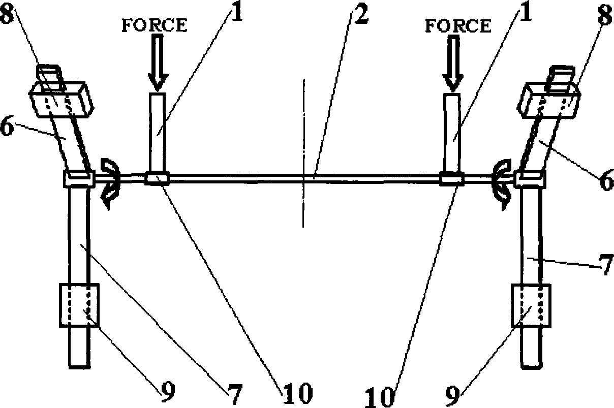 Automobile front collision energy-absorbing device and assembling method thereof