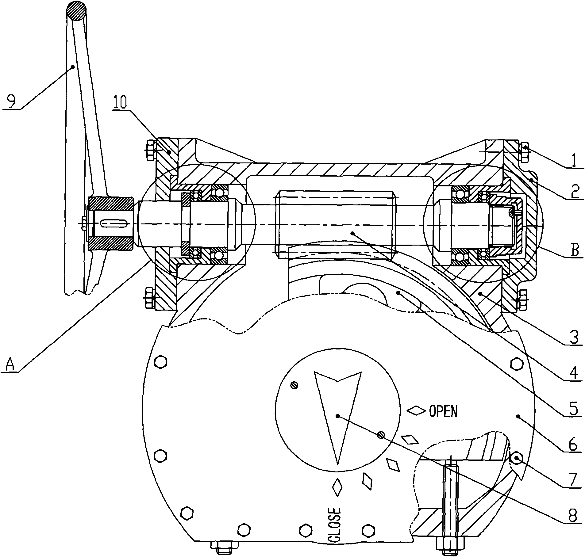 Driving device capable of accurately controlling valve
