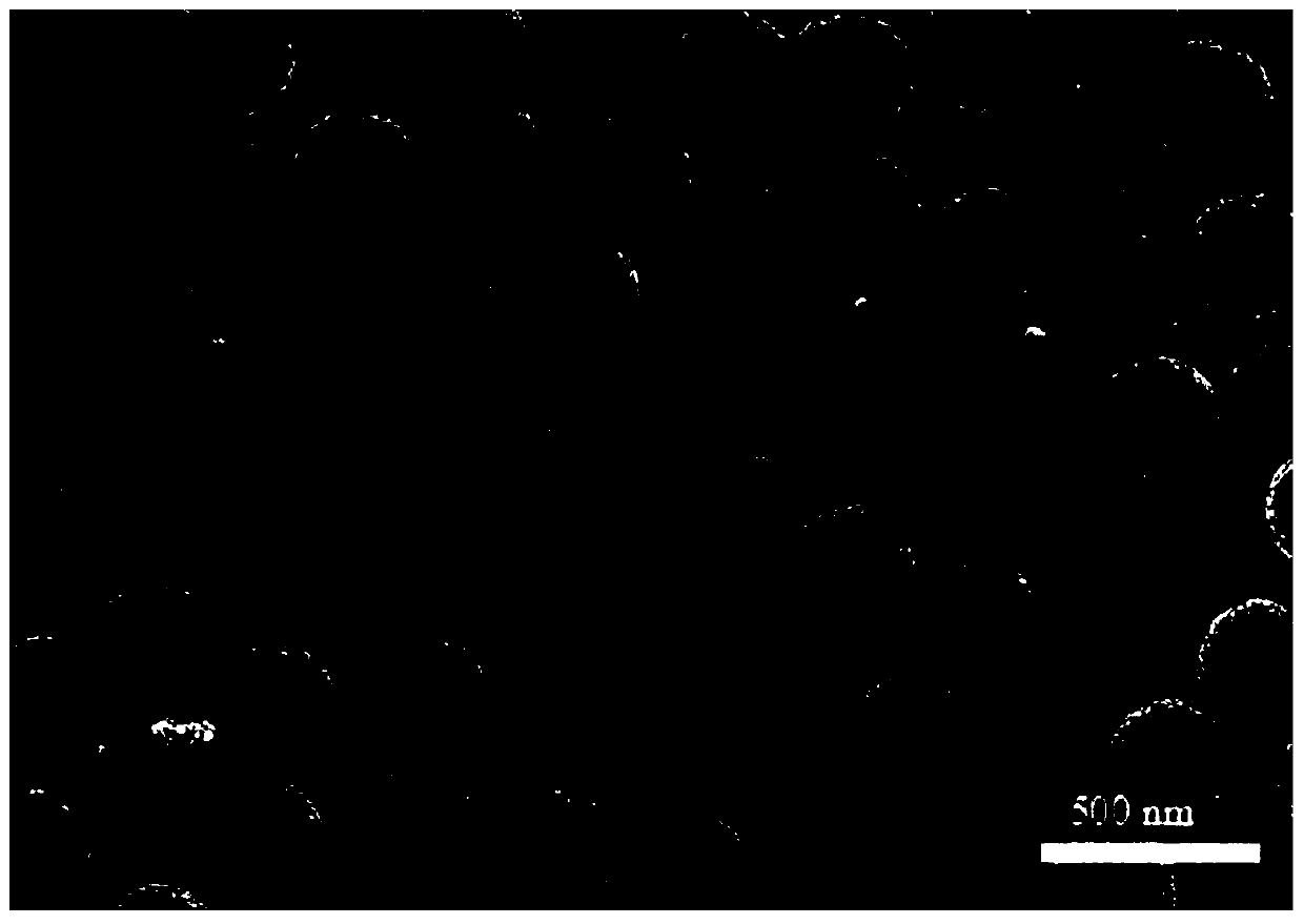 A kind of hollow spherical mesoporous ptau nanomaterial and its preparation method and application