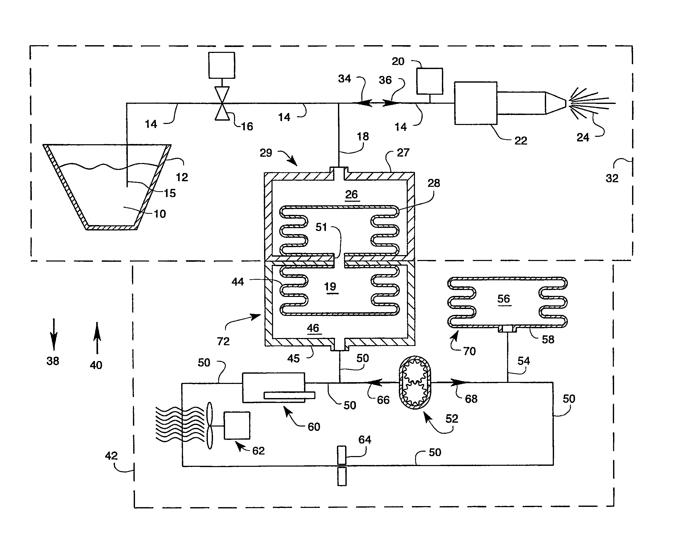 Fluid dispensing system with thermal control