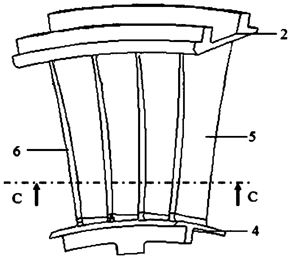 Preparation method of ceramic shell for eliminating thermal joints of conjoined blades