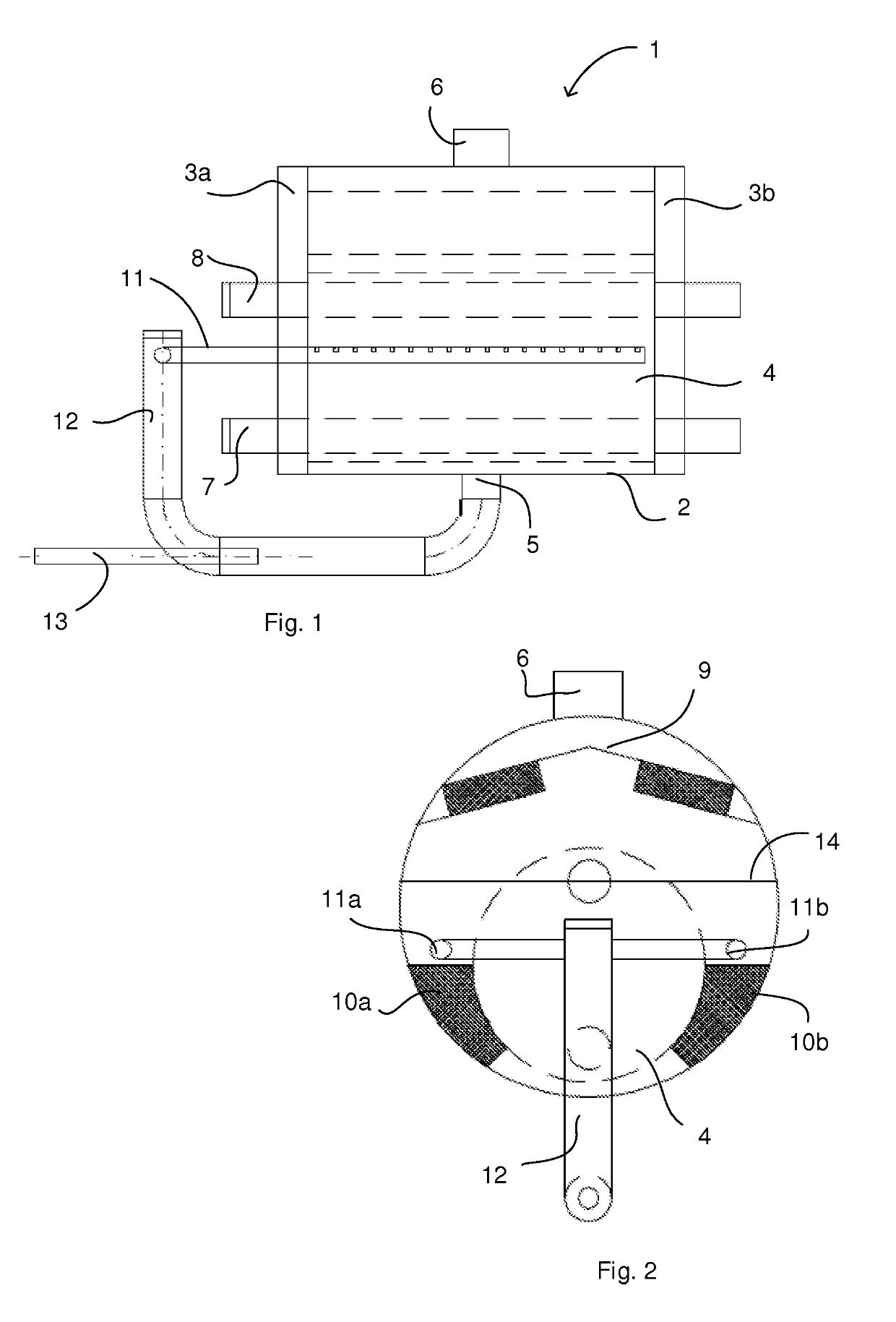 An evaporator and a method for vaporizing a substance in an evaporator