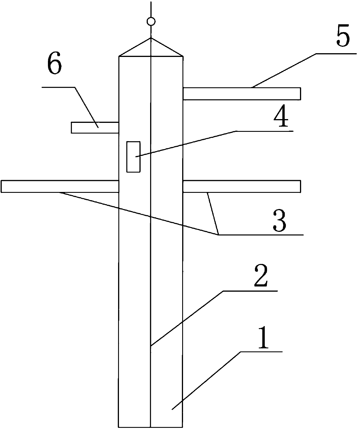 Anti-corrosion insulating multifunctional electric power rod tower